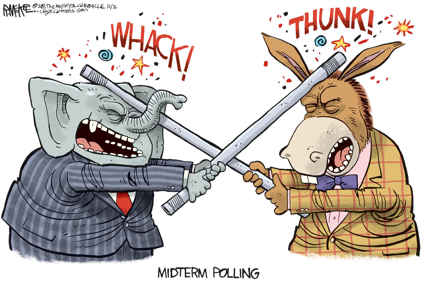 Midterm Polling by Rick McKee, The Augusta Chronicle